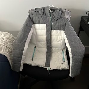 Mountain Warehouse Grey/White Pyrenees Womens Padded Ski Jacket Size 2